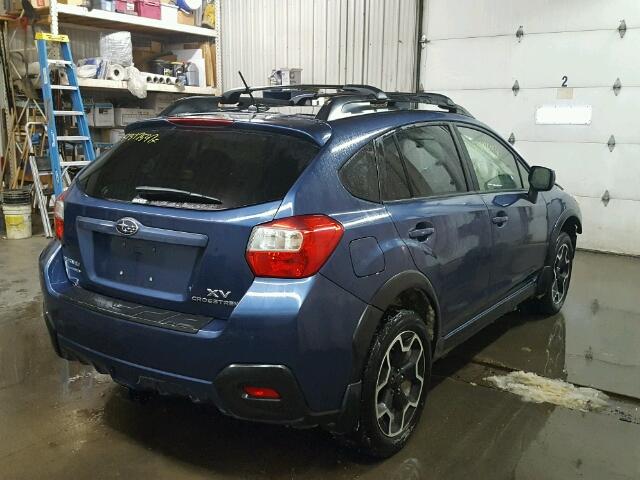 JF2GPAWC1D2855481 - 2013 SUBARU XV CROSSTR BLUE photo 4