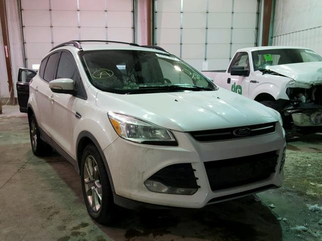 1FMCU9HX9DUC23672 - 2013 FORD ESCAPE SEL WHITE photo 1