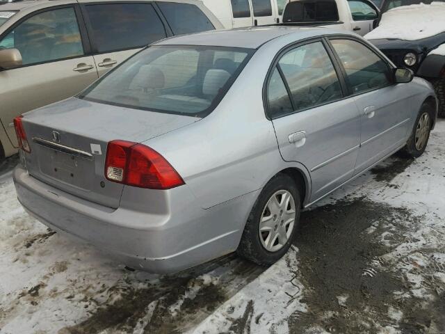 2HGES16513H512702 - 2003 HONDA CIVIC LX SILVER photo 4