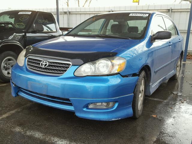 2T1BR30E07C848195 - 2007 TOYOTA COROLLA CE BLUE photo 2