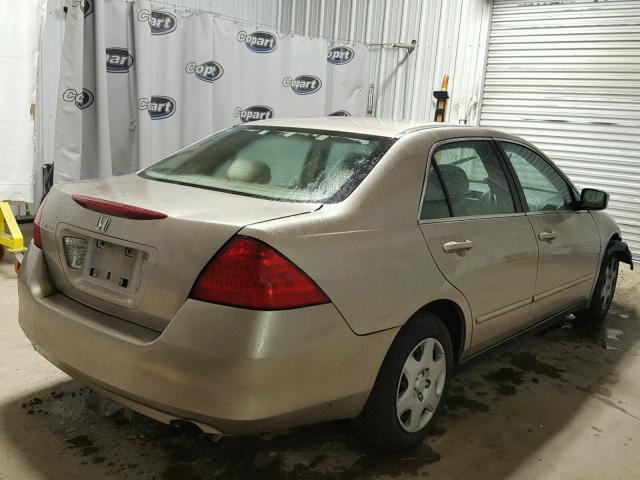 3HGCM56466G709028 - 2006 HONDA ACCORD LX GOLD photo 4