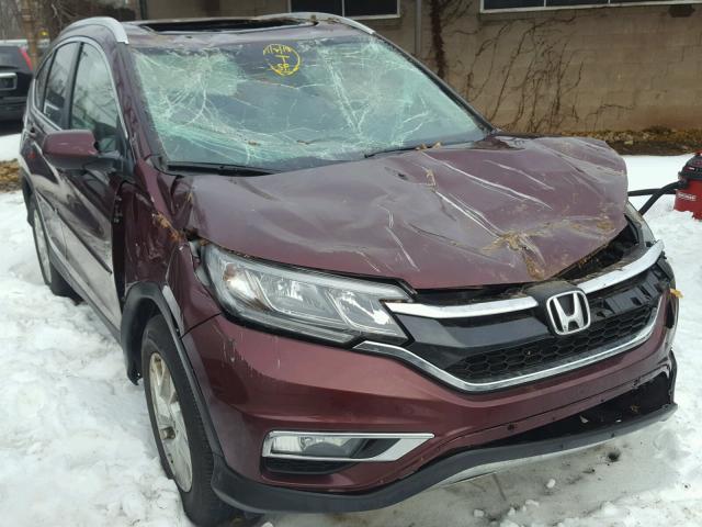 5J6RM4H7XGL123036 - 2016 HONDA CR-V EXL MAROON photo 1