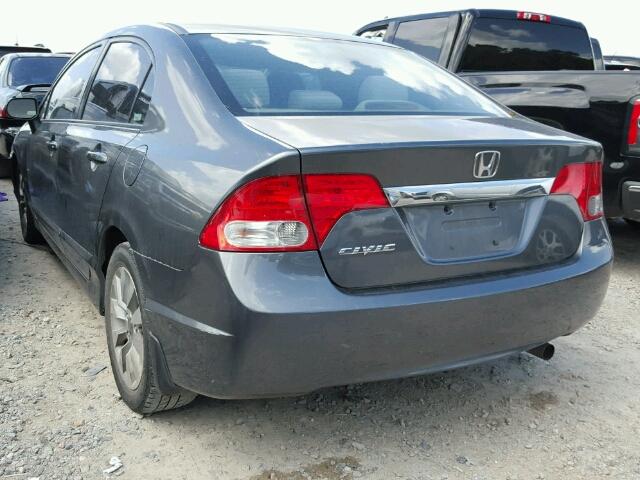 2HGFA16879H312157 - 2009 HONDA CIVIC EX ნაცრისფერი ფოტო 3