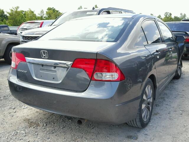 2HGFA16879H312157 - 2009 HONDA CIVIC EX GRAY photo 4