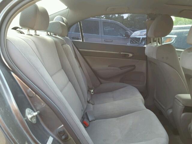 2HGFA16879H312157 - 2009 HONDA CIVIC EX ნაცრისფერი ფოტო 6