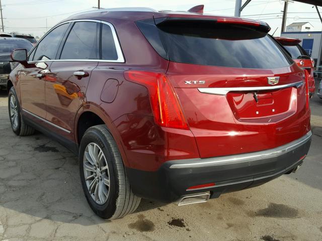 1GYKNBRS7HZ323344 - 2017 CADILLAC XT5 LUXURY RED photo 3