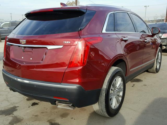 1GYKNBRS7HZ323344 - 2017 CADILLAC XT5 LUXURY RED photo 4