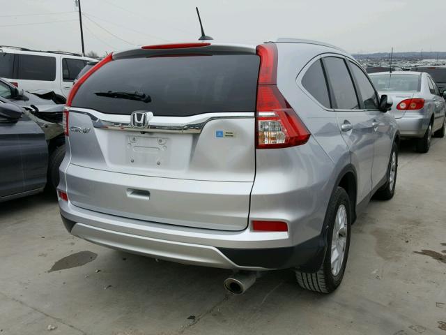 2HKRM3H70FH540913 - 2015 HONDA CR-V EXL SILVER photo 4