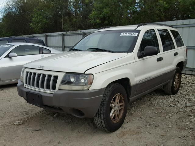 1J4GX48S24C406433 - 2004 JEEP GRAND CHER WHITE photo 2