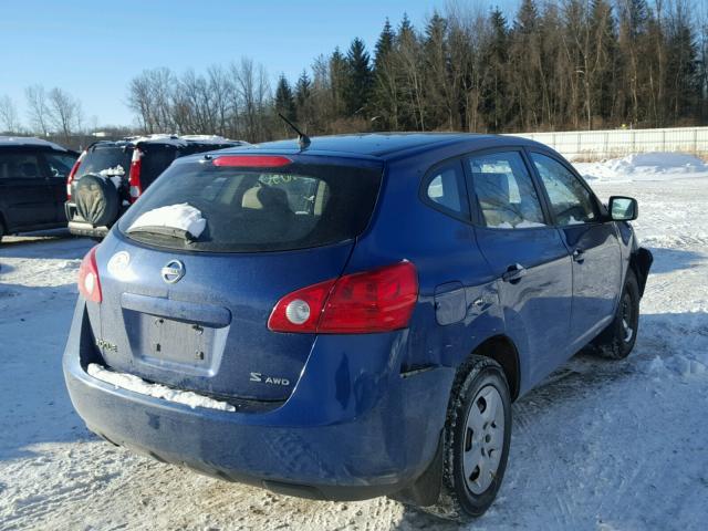 JN8AS58V88W141598 - 2008 NISSAN ROGUE S BLUE photo 4