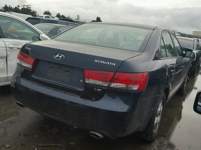 5NPEU46F46H016761 - 2006 HYUNDAI SONATA GLS GRAY photo 4