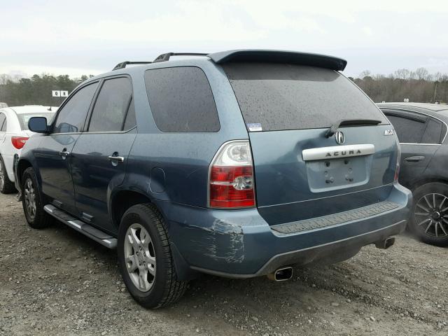 2HNYD18655H505132 - 2005 ACURA MDX TOURIN BLUE photo 3