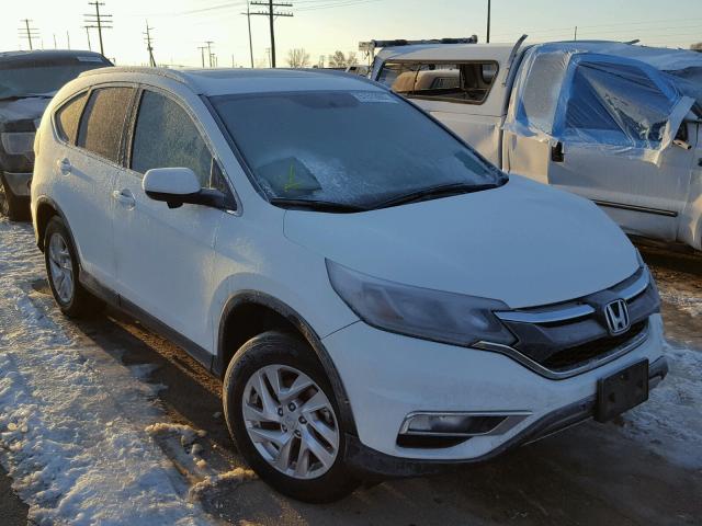 5J6RM4H74FL048395 - 2015 HONDA CR-V EXL WHITE photo 1