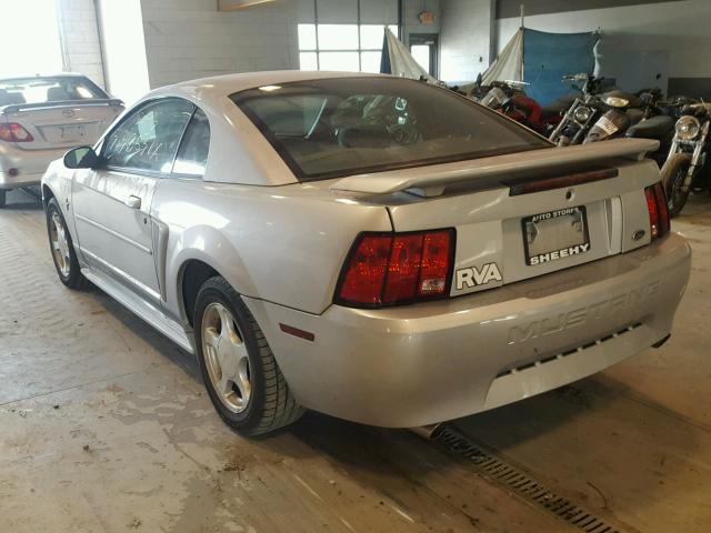 1FAFP40472F138124 - 2002 FORD MUSTANG SILVER photo 3