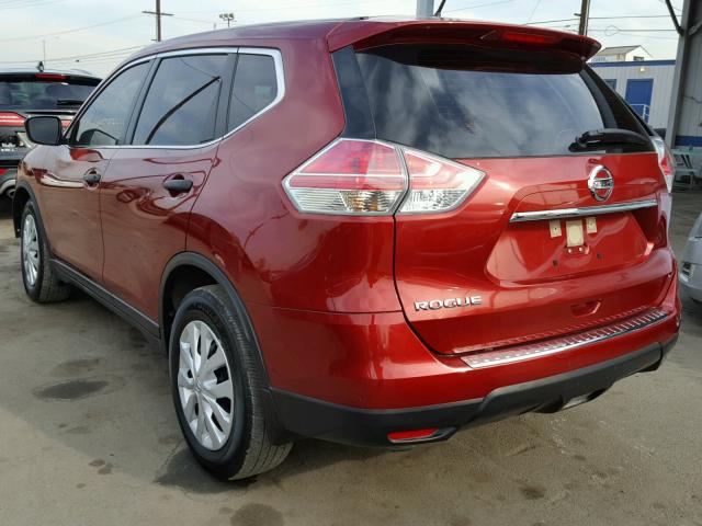 JN8AT2MTXGW010767 - 2016 NISSAN ROGUE S RED photo 3