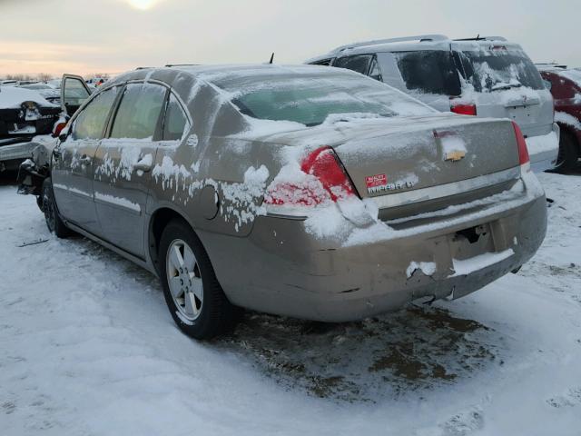 2G1WT58K669148424 - 2006 CHEVROLET IMPALA LT BROWN photo 3