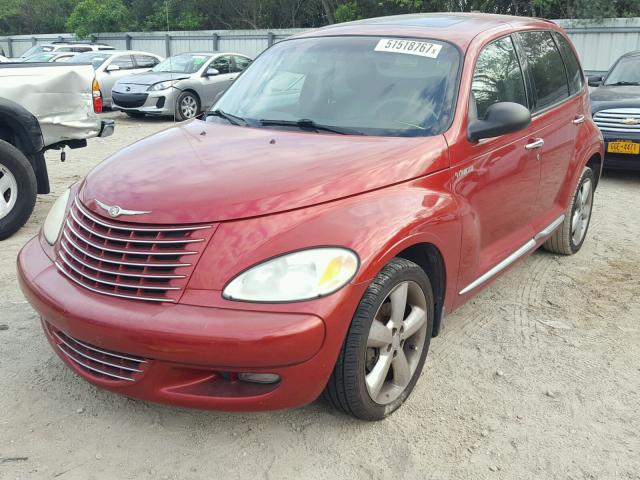 3C8FY78G55T592548 - 2005 CHRYSLER PT CRUISER RED photo 2