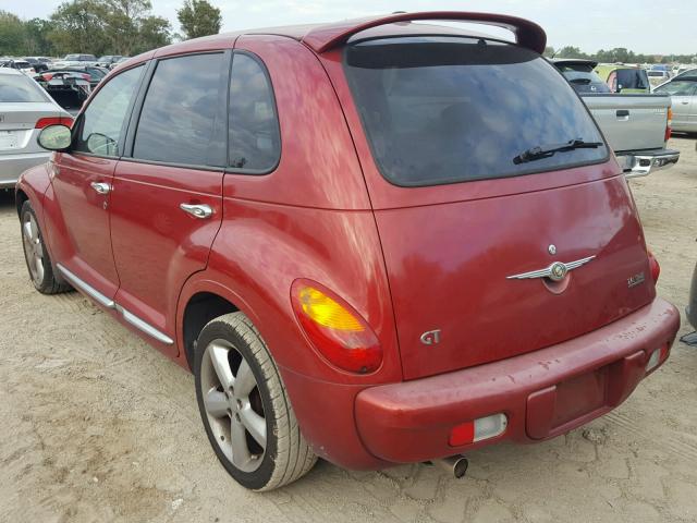 3C8FY78G55T592548 - 2005 CHRYSLER PT CRUISER RED photo 3