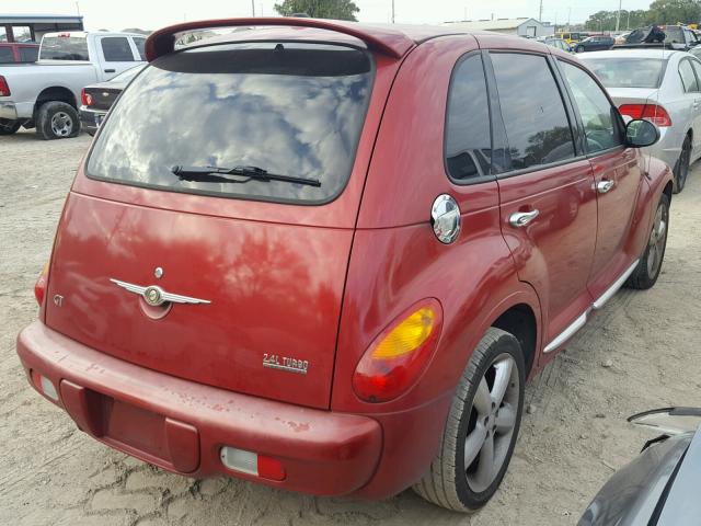 3C8FY78G55T592548 - 2005 CHRYSLER PT CRUISER RED photo 4