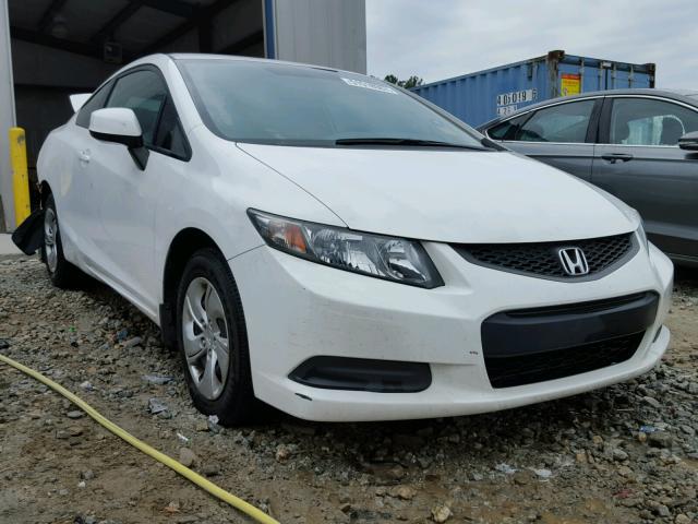 2HGFG3B50DH530620 - 2013 HONDA CIVIC LX WHITE photo 1