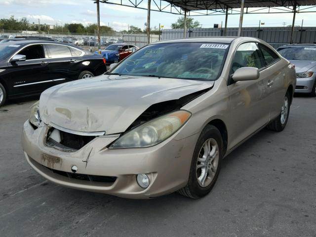 4T1CE38P54U875537 - 2004 TOYOTA CAMRY SOLA GOLD photo 2