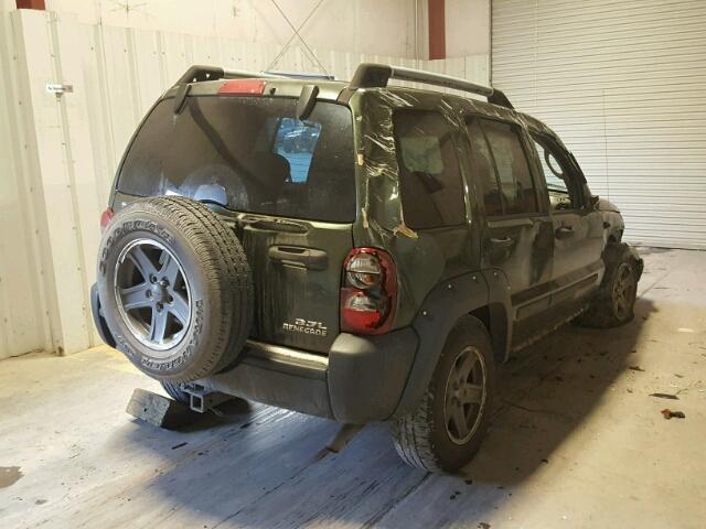 1J4GL38K96W251984 - 2006 JEEP LIBERTY RE GREEN photo 4