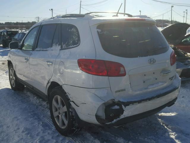 5NMSH73E29H275738 - 2009 HYUNDAI SANTA FE S WHITE photo 3