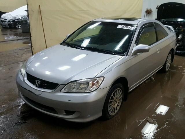1HGEM22995L037492 - 2005 HONDA CIVIC EX 银色 照片 2