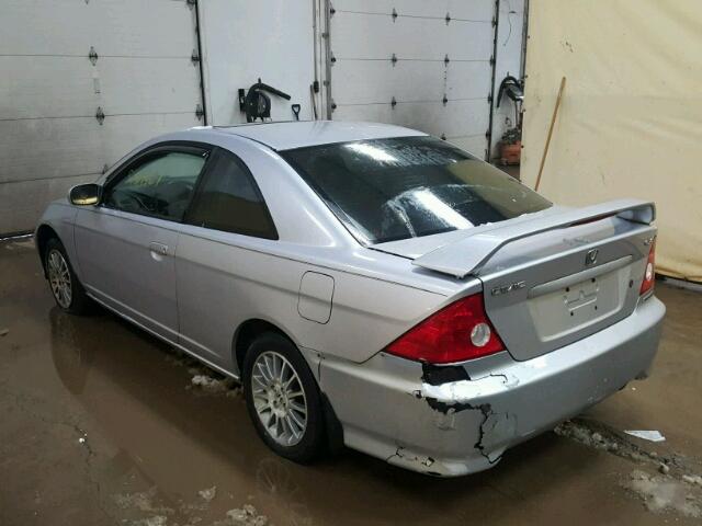 1HGEM22995L037492 - 2005 HONDA CIVIC EX 银色 照片 3