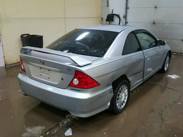 1HGEM22995L037492 - 2005 HONDA CIVIC EX 银色 照片 4