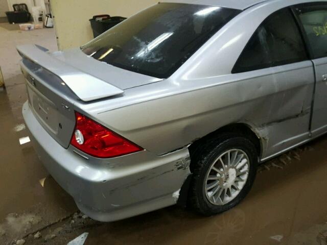 1HGEM22995L037492 - 2005 HONDA CIVIC EX 银色 照片 9