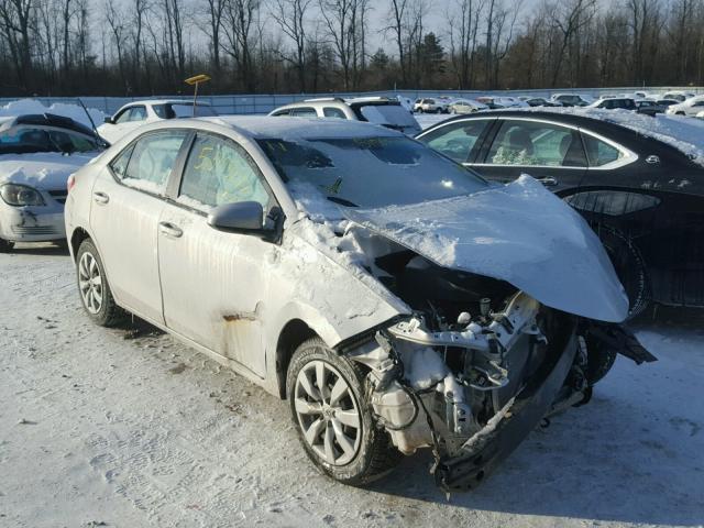 2T1BURHE6FC424346 - 2015 TOYOTA COROLLA L SILVER photo 1