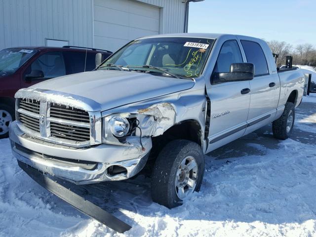 3D7KS19D66G171716 - 2006 DODGE RAM 1500 SILVER photo 2