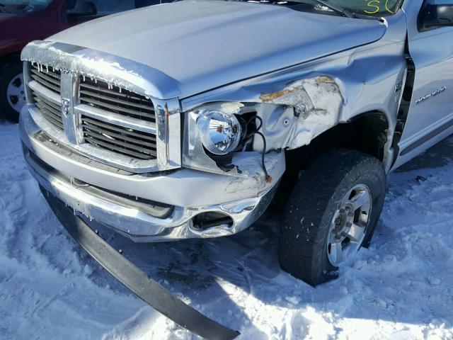 3D7KS19D66G171716 - 2006 DODGE RAM 1500 SILVER photo 9