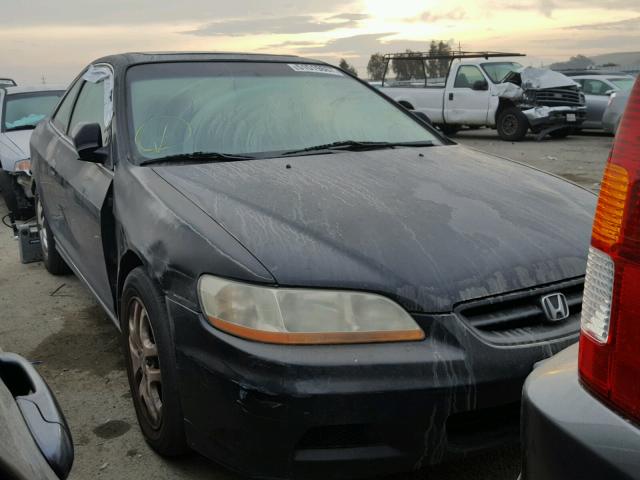 1HGCG22592A002406 - 2002 HONDA ACCORD EX BLACK photo 1