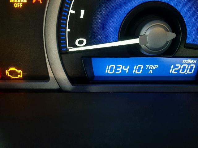 2HGFG1B86BH507547 - 2011 HONDA CIVIC EX BLACK photo 8