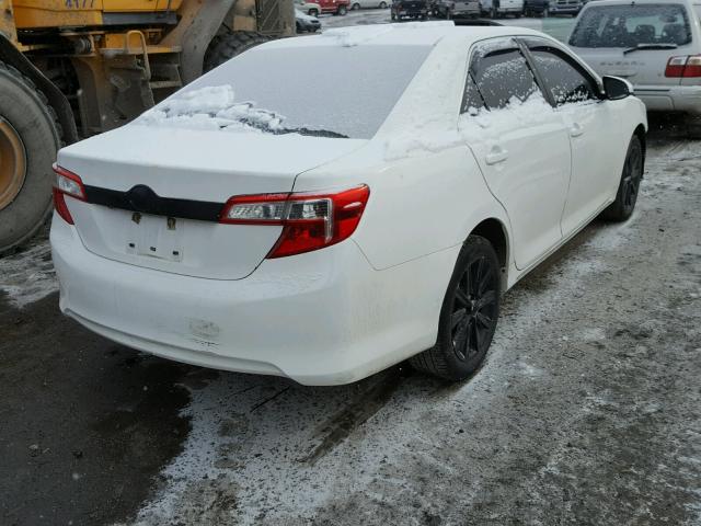 4T4BF1FKXCR189938 - 2012 TOYOTA CAMRY BASE WHITE photo 4