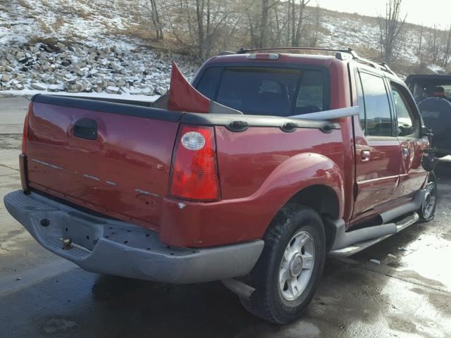 1FMZU77E71UC58804 - 2001 FORD EXPLORER S RED photo 4