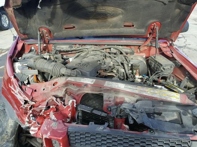 1FMZU77E71UC58804 - 2001 FORD EXPLORER S RED photo 7