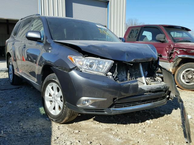 5TDZA3EH4CS022444 - 2012 TOYOTA HIGHLANDER GRAY photo 1