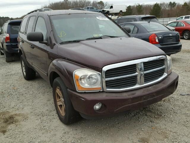 1D4HB58D14F241542 - 2004 DODGE DURANGO LI MAROON photo 1