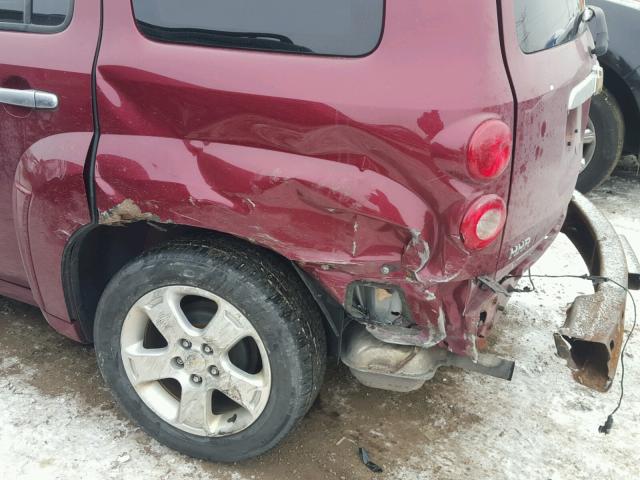 3GNDA23D46S623378 - 2006 CHEVROLET HHR LT MAROON photo 10