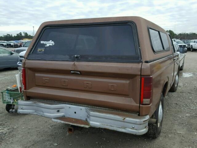 1FTHF2514FKA07206 - 1985 FORD F250 BROWN photo 4