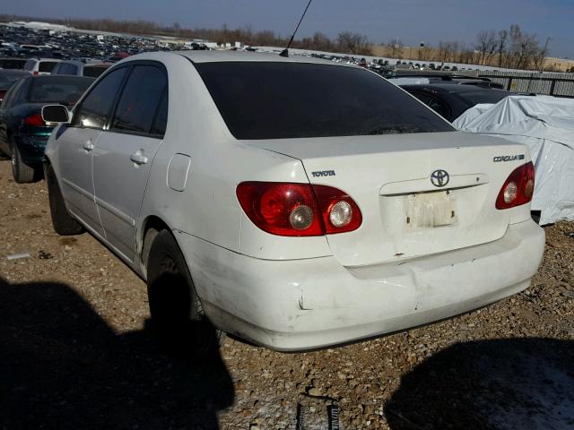 JTDBR32E270119848 - 2007 TOYOTA COROLLA CE WHITE photo 3