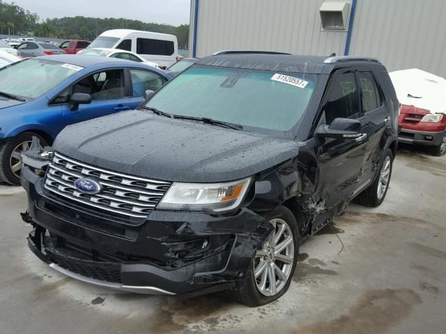 1FM5K7FH8GGC54882 - 2016 FORD EXPLORER L BLACK photo 2