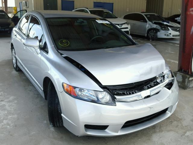 2HGFA1F55AH330540 - 2010 HONDA CIVIC LX SILVER photo 1