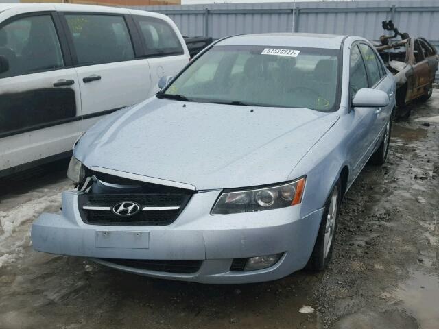 5NPET46F47H160797 - 2007 HYUNDAI SONATA GL BLUE photo 2