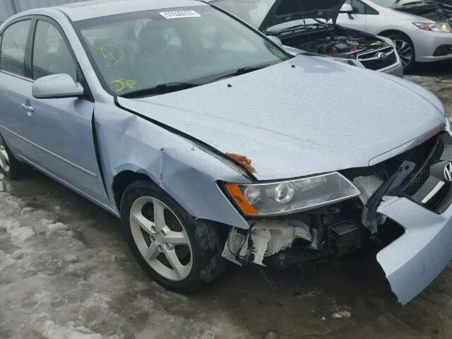 5NPET46F47H160797 - 2007 HYUNDAI SONATA GL BLUE photo 9