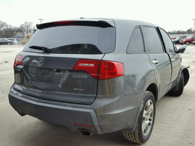 2HNYD28358H527471 - 2008 ACURA MDX TECHNO GRAY photo 4