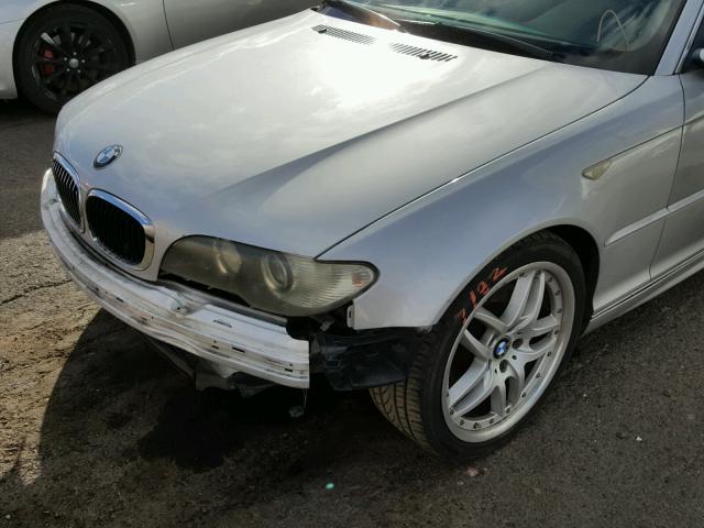 WBABW53474PL47497 - 2004 BMW 330 CI SILVER photo 10